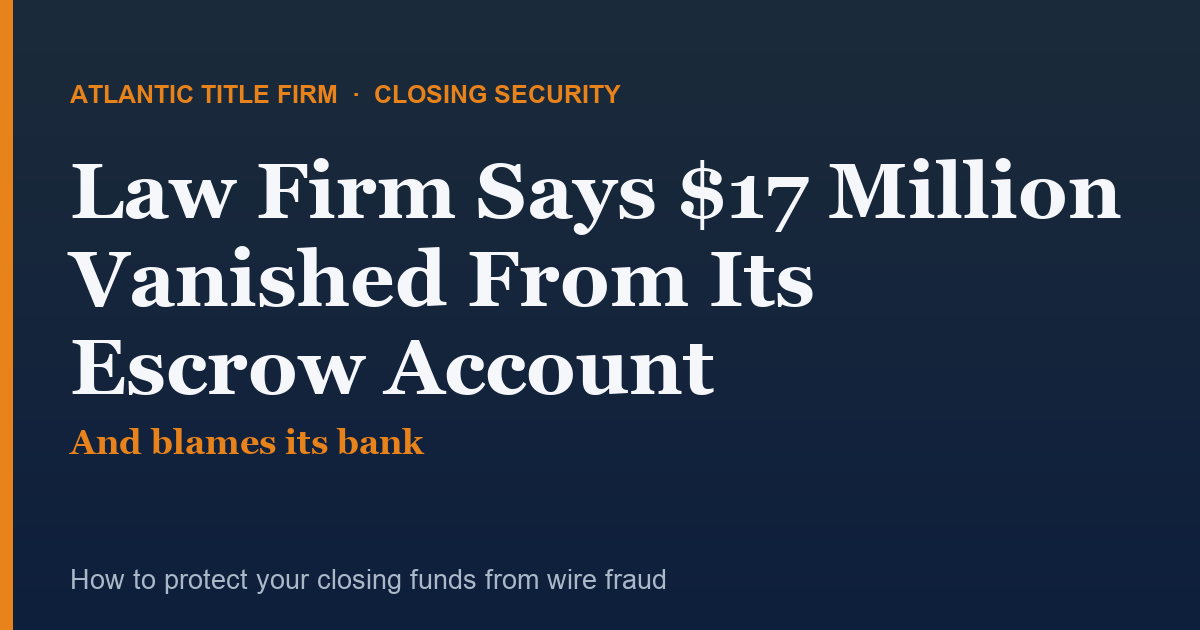 Florida real estate wire fraud — protect your closing funds